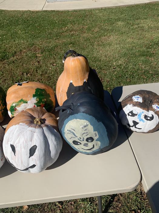 decorated pumpkins