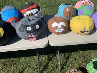 decorated pumpkins