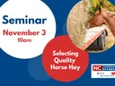 Selecting Quality Horse Hay