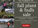 Poster with Plant Sale information