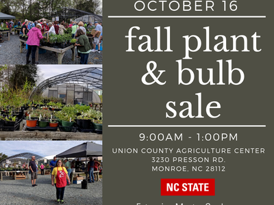 Poster with Plant Sale information