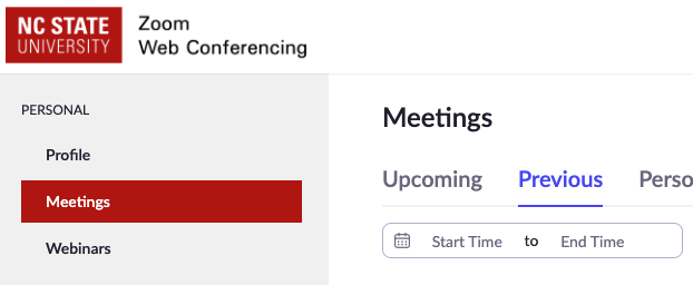 Preview meeting information