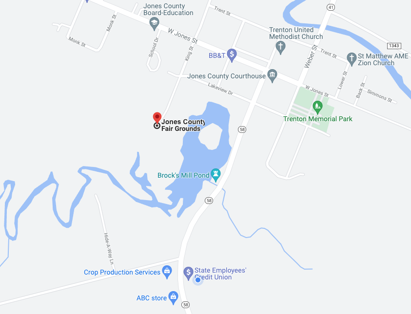Jones County Fairgrounds: 245-269 King St, Trenton, NC 28585