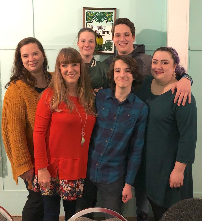 Six people looking at camera