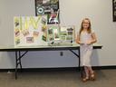Livestock 4-H Club member Addison Duncan presents about making hay for the 4-H West District Activity Day in May 2021. She represented both her 4-H Club and Caldwell County in the public speaking contest.