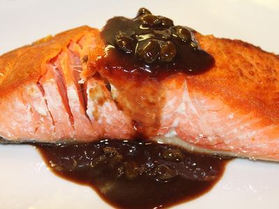 Salmon with Balsamic Glaze