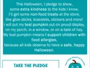 Teal Pumpkin Project pledge: offer non-food treats and display a teal pumpkin. Take pledge at tealpumpkinproject.org