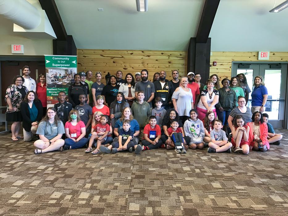 group of confluence attendees in a portrait