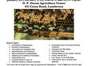 Flier for beekeeper school