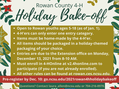 Holiday Bake-Off flyer