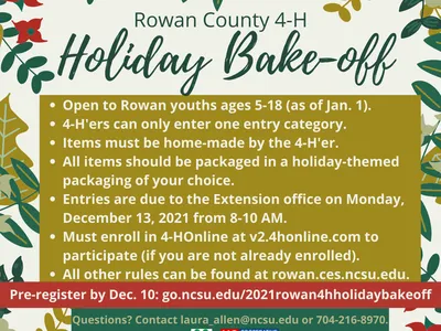 Holiday Bake-Off flyer