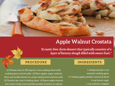 Apple Walnut Crostata