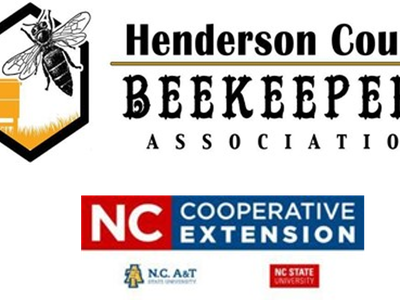 Henderson County Beekeepers Association; NC Cooperative Extension, NC A&T and NC State logos