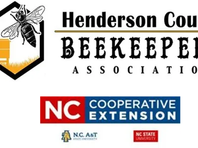 Henderson County Beekeepers Association; NC Cooperative Extension, NC A&T and NC State logos