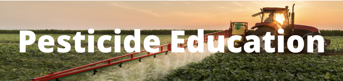 Tractor spraying pesticide