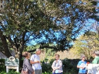 Master Gardener Volunteers and Visitors in the Garden