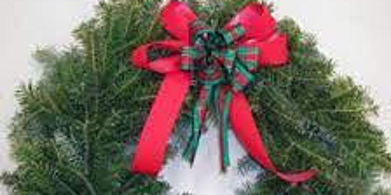 Ribbon on wreath