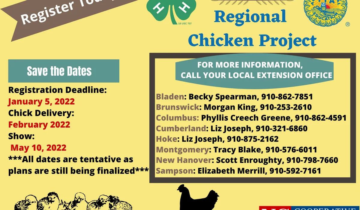2022 Regional 4-H Chicken Project - Montgomery County Center | N.C ...