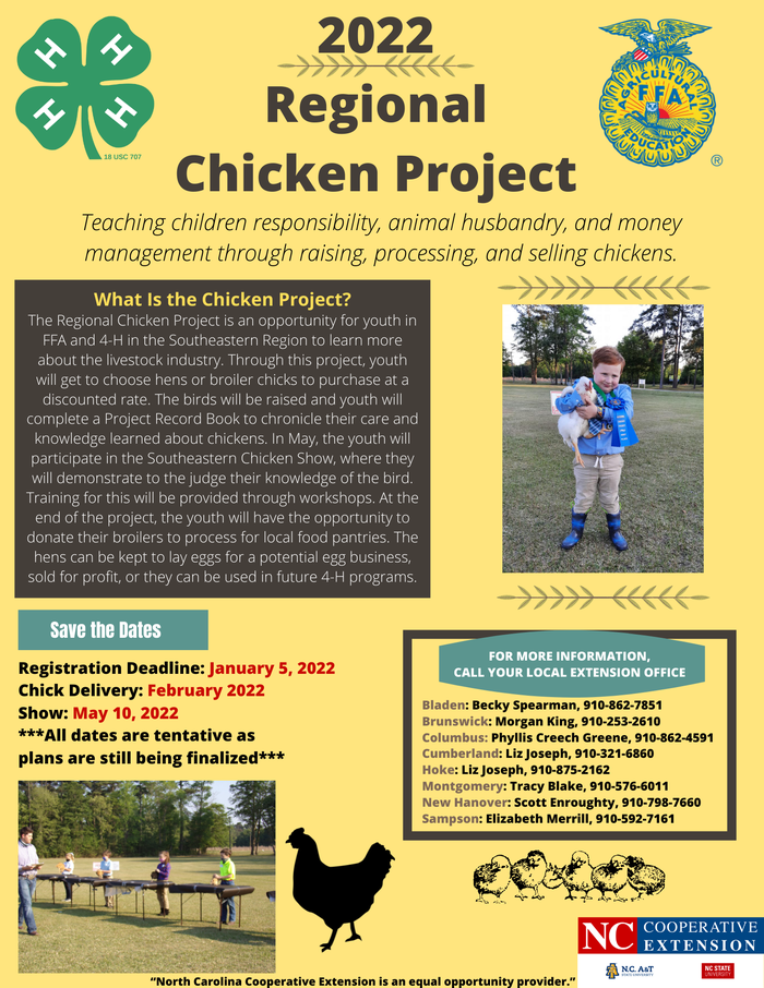 2022 Regional 4-H Chicken Project - Montgomery County Center | N.C ...