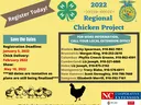 2022 Regional Chicken Project flyer; registration deadline Jan 5, 2022 and extension contacts