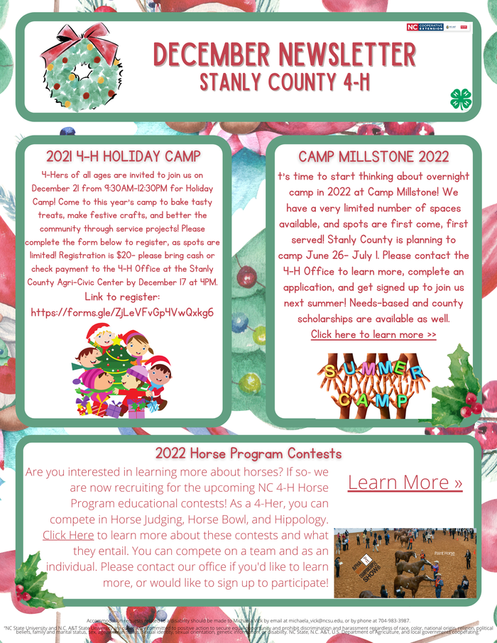 December newsletter