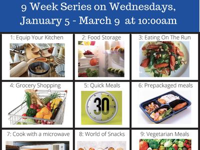 COOKING 101: 9-week series Wednesdays Jan 5–Mar 9 at 10:00am. Register: go.ncsu.edu/fcsregistration
