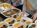 serving food trays