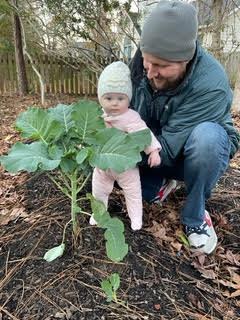 Young gardener and author Michael Thomas