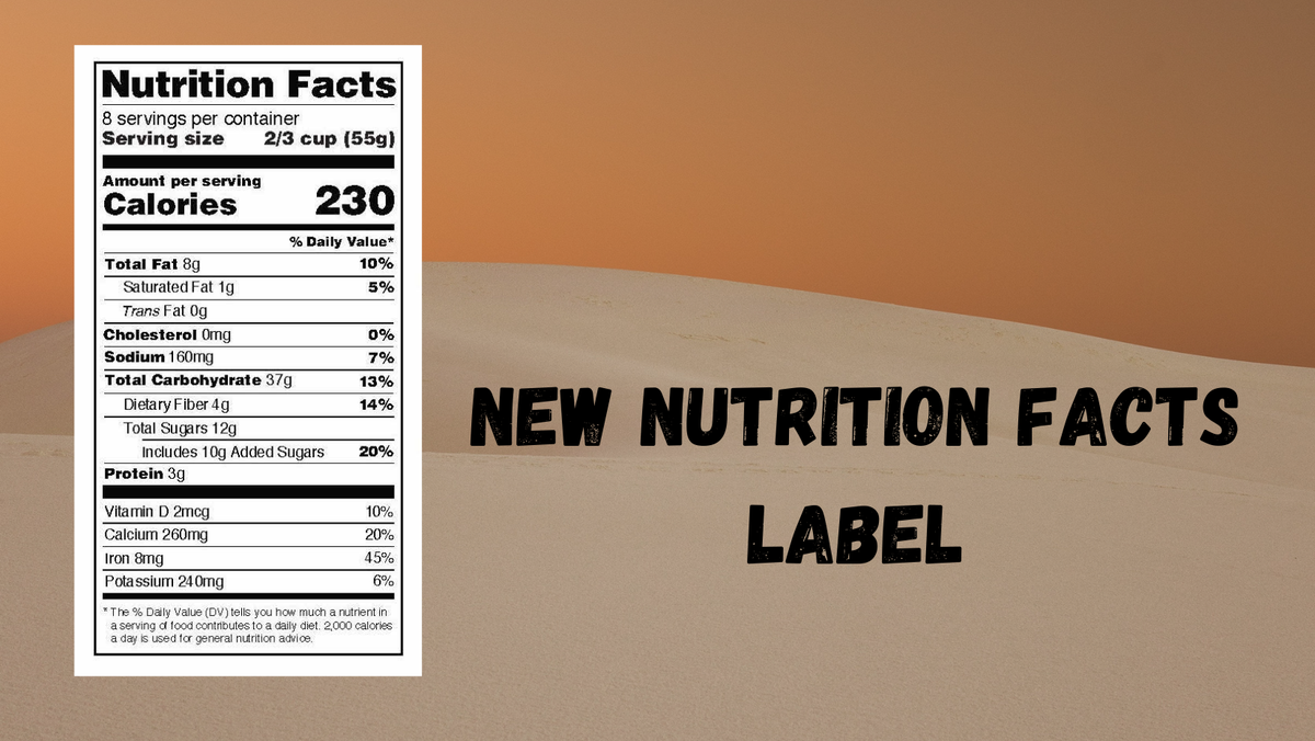 Nutrition label