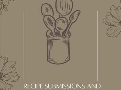 Jar of kitchen utensils; text: "Recipe Round Up", "Recipe submissions and staff favorites", "Summer 2021"
