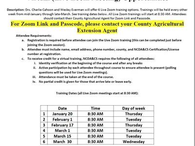 Auxin Training Flyer