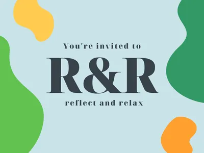 You're invited to reflect and relax.