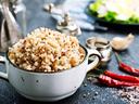 grains and red peppers