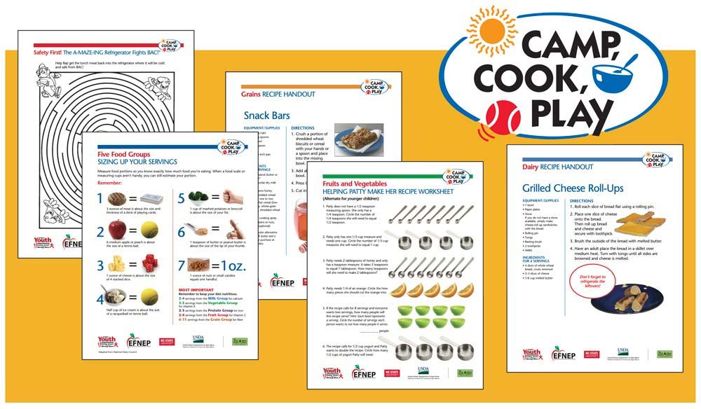 camp cook play materials
