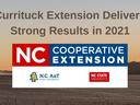 NC Cooperative Extension logo with words "Currituck Extension Delivers Strong Results in 2021"