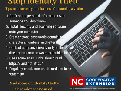 flyer on stop identity theft