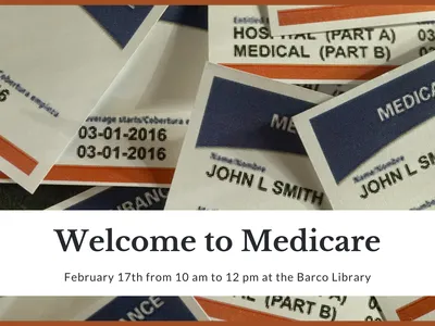Pic of Medicare cards in background with "Welcome to Medicare"
