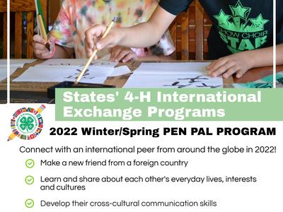 Pen Pal Program, Winter 2022