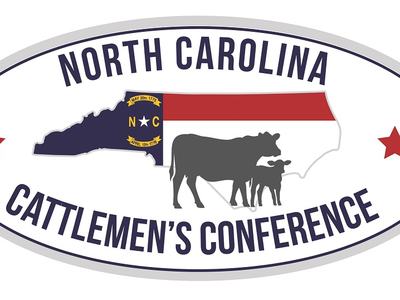 North Carolina Cattlemen's Conference logo showing state map with cow and calf silhouettes