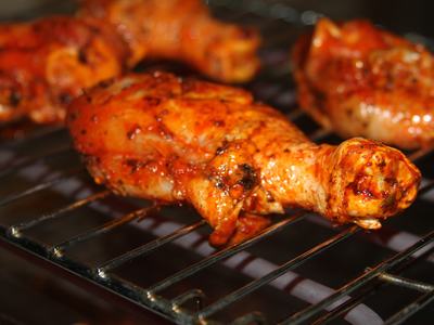 chicken on grill