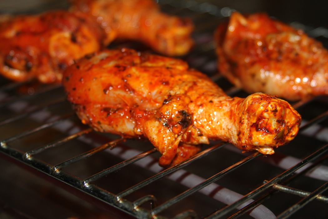chicken on grill