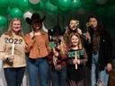 Members of the Livestock 4-H Club pose together at the 4-H Achievement Night.