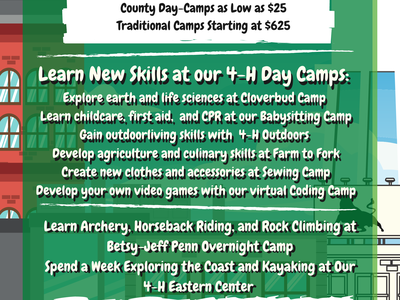 Durham 4-H Summer Fun 2022 flyer