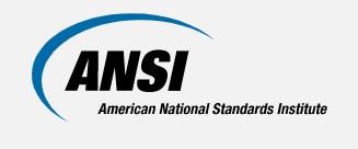 ANSI logo with text "American National Standards Institute"