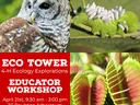 barred owl, parasitized hornworm and venus fly trap