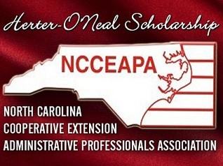 North Carolina outline showing "Herter-Neal Scholarship" and "NCCEAPA"