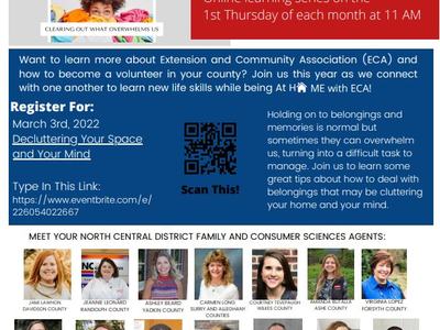 At Home with ECA flyer