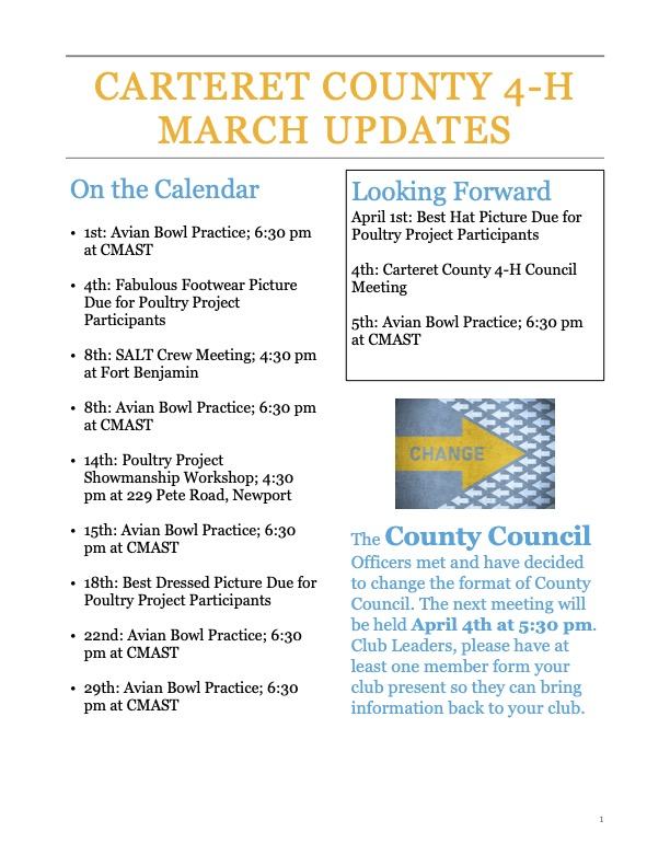 March Updates Online Page 1