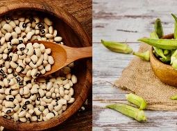 black eyed peas and okra