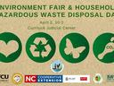 recycle symbols and words advertising Environmental Fair